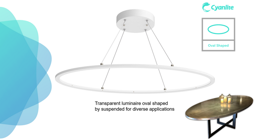 Cyanlite LED panel oval shaped Olivia TP